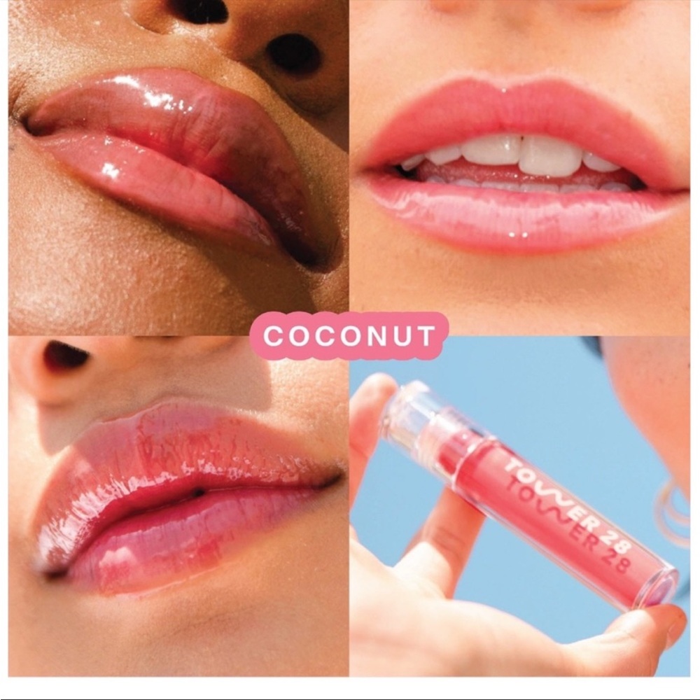 Tower 28 milky lip jelly lip gloss Coconut 👄 New